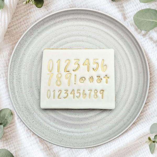 V2 Script Letter Stamps