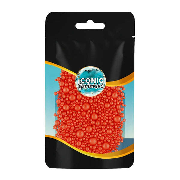 Shiny Orange Pearls Sprinkles 30g