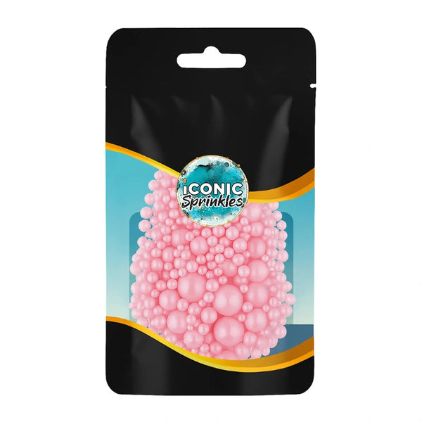 Shiny Pink Pearls Sprinkles 30g