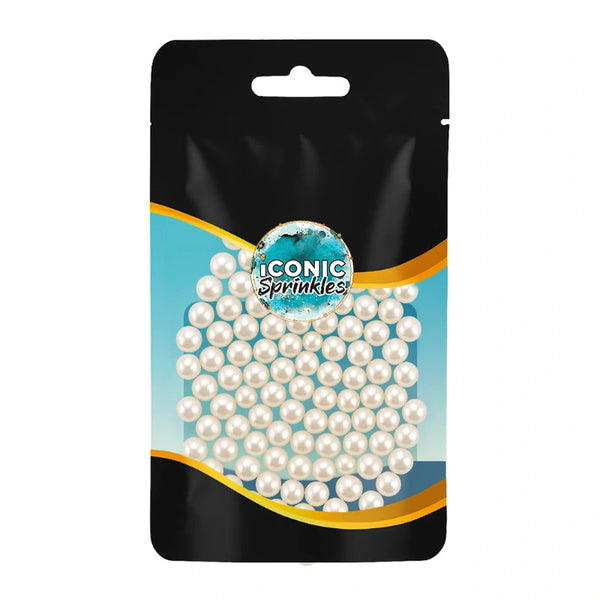 Pearl White Cachous (7mm) Sprinkles 30g