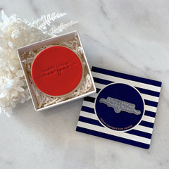 Happy Lunar New Year Tiny Text Stamp (Little Biskut)