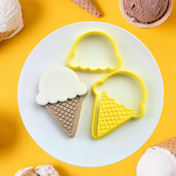 lce Cream Cutter & Embosser Set