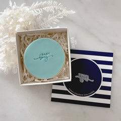 Baby Boy Tiny Text Stamp (Little Biskut)