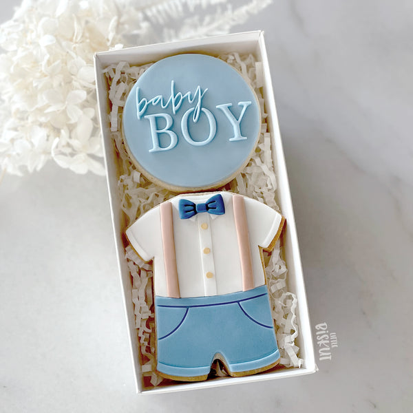 Baby Boy Outfit Cutter and Embosser Set (Little Biskut)