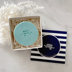 Baby Girl Tiny Text Stamp (Little Biskut)