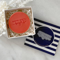 Baking Spirits Bright Tiny Text Stamp (Little Biskut)