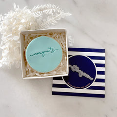 Congrats Tiny Text Stamp (Little Biskut)