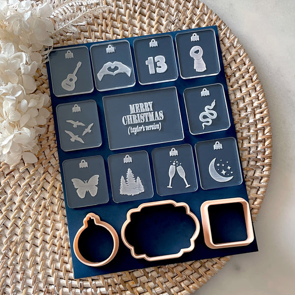 Merry Christmas (Taylor's Version) Cutter & Debosser Set (Little Biskut)