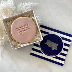 Thanks For Helping Me Grow Tiny Text Stamp (Little Biskut)