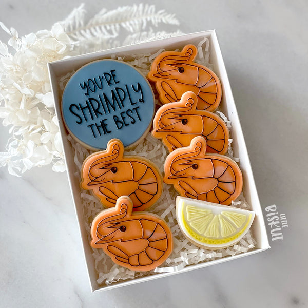 You're Shrimply The Best debosser (Little Biskut Level Up!)