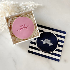 Hen's Party Tiny Text Stamp (Little Biskut)