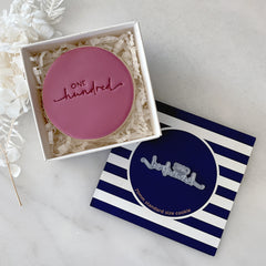 One Hundred Tiny Text Stamp (Little Biskut)