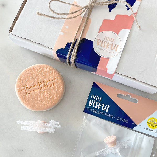 Thank You For Your Order Tiny Text Stamp (Little Biskut)
