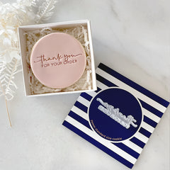 Thank You For Your Order Tiny Text Stamp (Little Biskut)