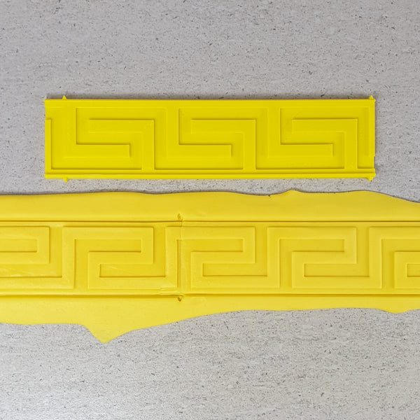 Greek Key Pattern Cake Tool Embosser