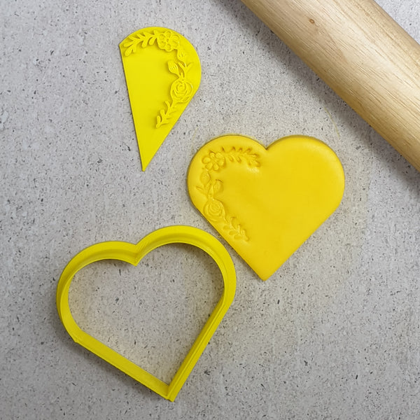 Flowers Heart Frame Embosser