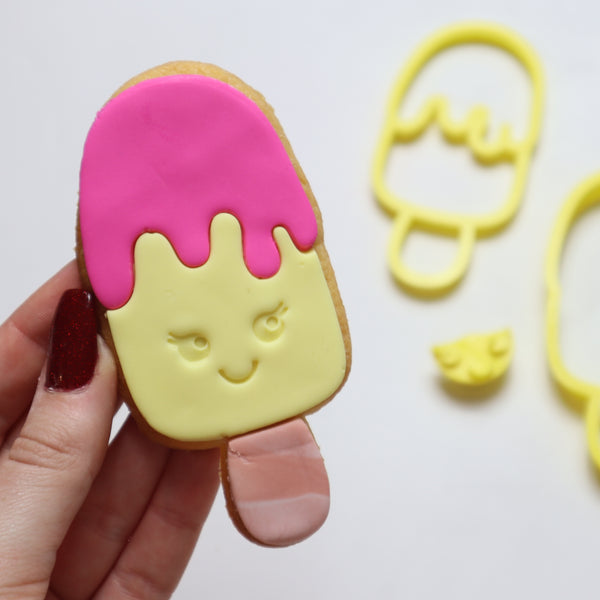 Cute lce Cream Pop Cutter & Embosser Set