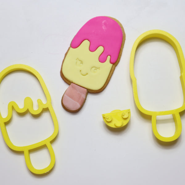 Cute lce Cream Pop Cutter & Embosser Set