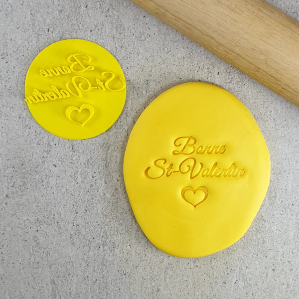 Bonne St-Valentin (Happy St Valentine) Embosser French