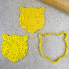 Tiger Face Debosser and Cutter Set