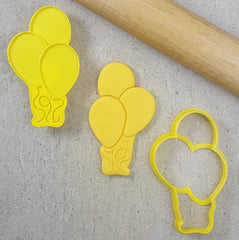 3 Balloons Cutter and Embosser Set