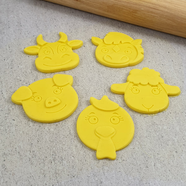 Cute Farm Animals Debosser & Cutter Set