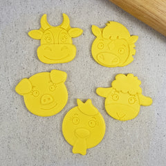 Cute Farm Animals Debosser & Cutter Set