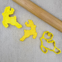 Flying Reindeer Cutter and Debosser Set
