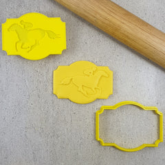 Horse And Jockey Debosser & Cutter Set