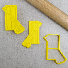 Cricket Bat & Stumps Embosser & Cutter Set