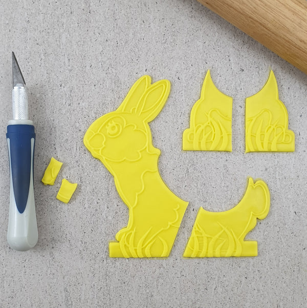 3D Standing Bunny with Egg Holder SET