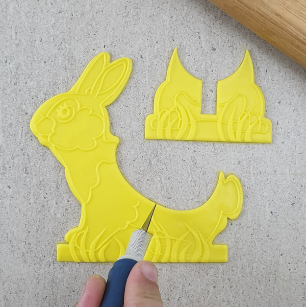 3D Standing Bunny with Egg Holder SET