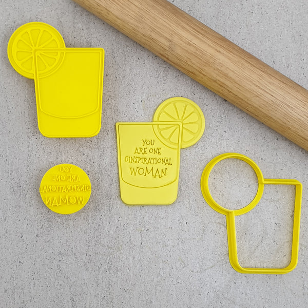 Gin & Tonic Glass Embosser & Cutter Set