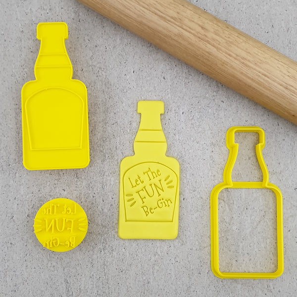 Gin Bottle Embosser & Cutter Set