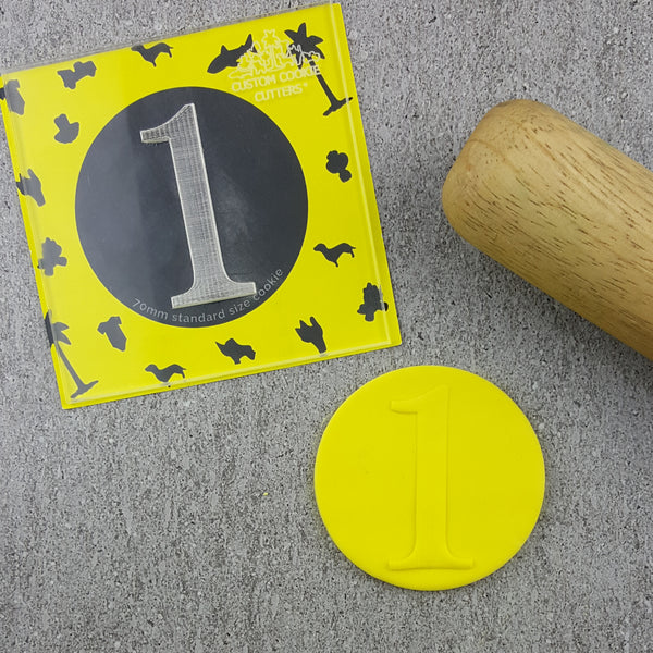 Numbers Serif Debosser