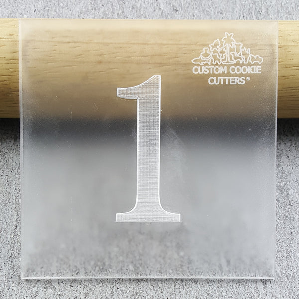 Numbers Serif Debosser