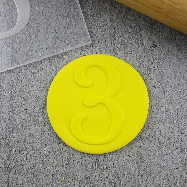 Numbers Serif Debosser
