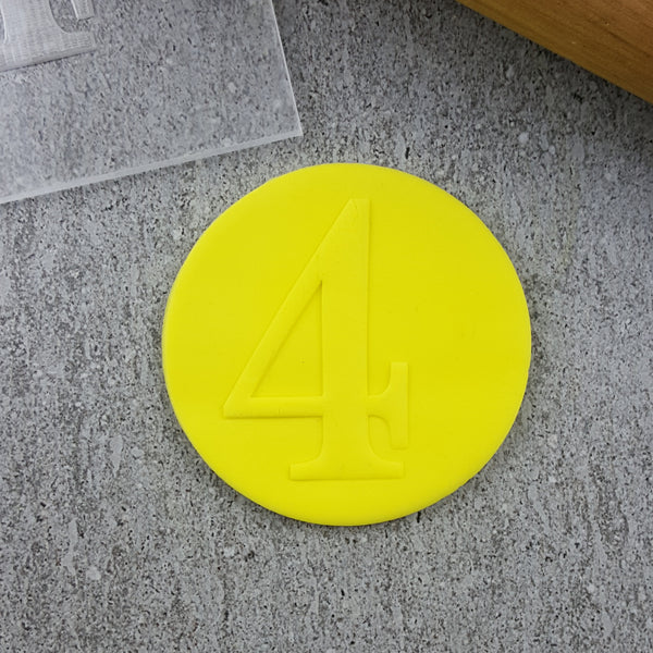 Numbers Serif Debosser