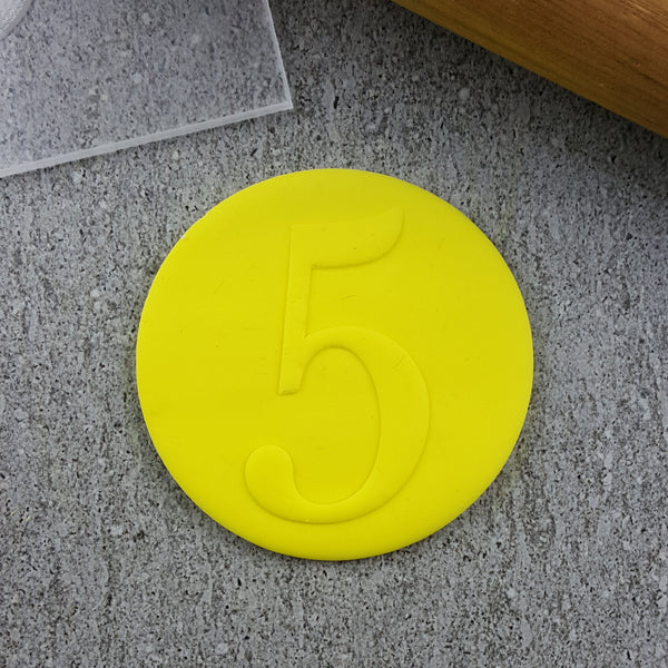 Numbers Serif Debosser