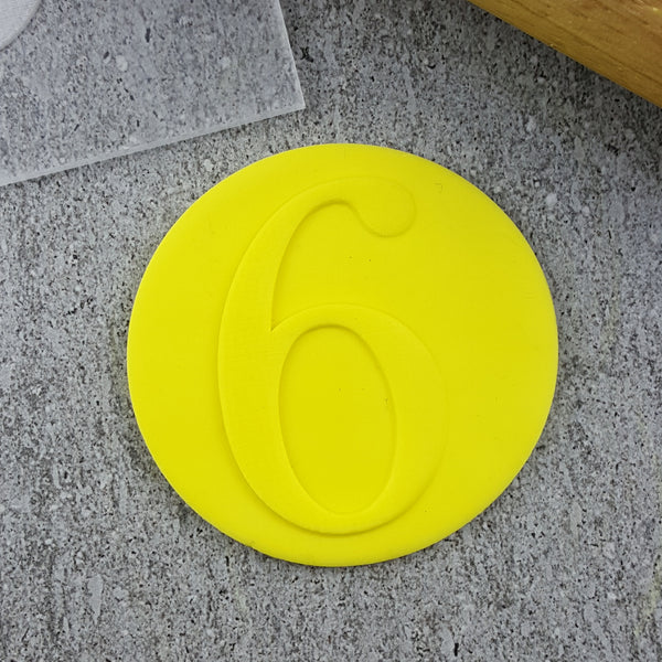 Numbers Serif Debosser