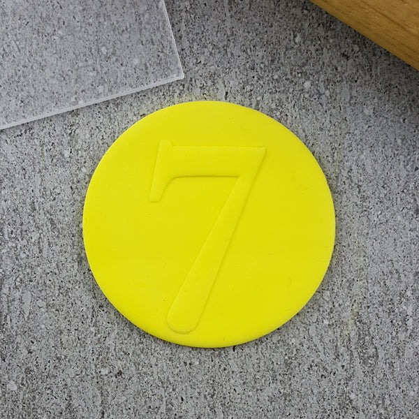 Numbers Serif Debosser