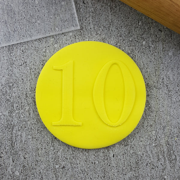 Numbers Serif Debosser