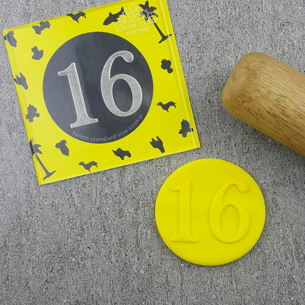 Numbers Serif Debosser