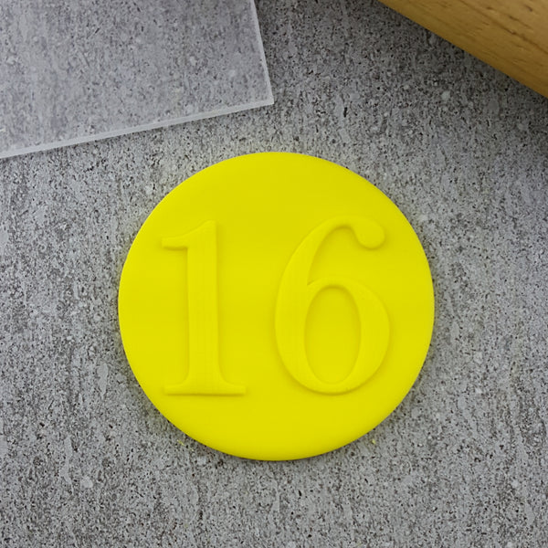 Numbers Serif Debosser