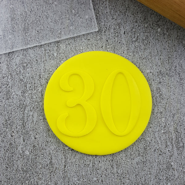 Numbers Serif Debosser