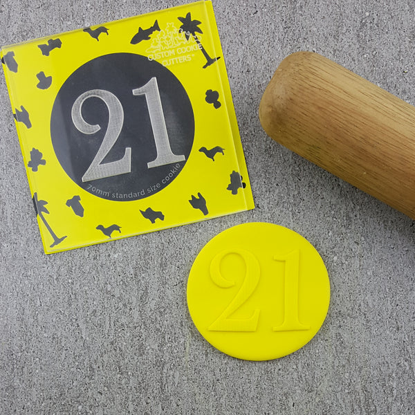 Numbers Serif Debosser
