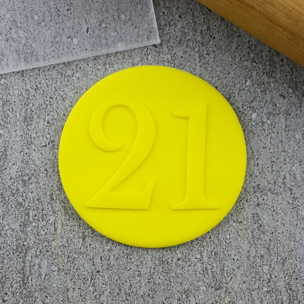 Numbers Serif Debosser