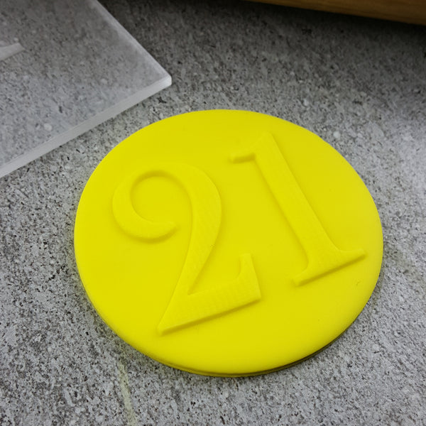 Numbers Serif Debosser
