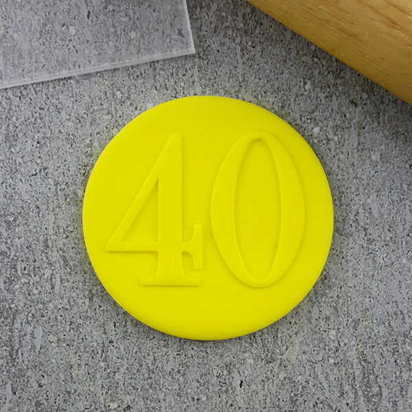 Numbers Serif Debosser