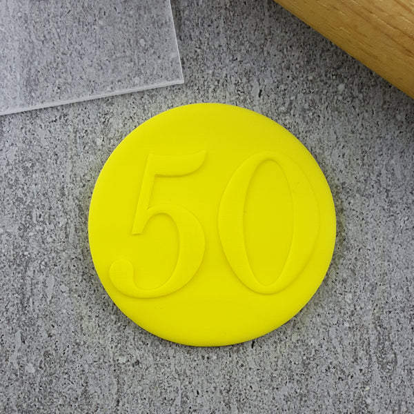 Numbers Serif Debosser